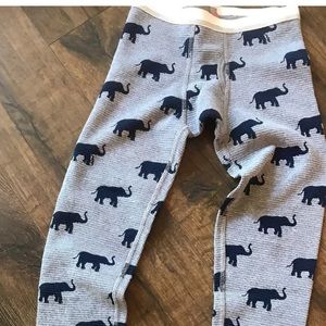 PRIMP Grey & Blue Waffle Thermal Elephant Pants S